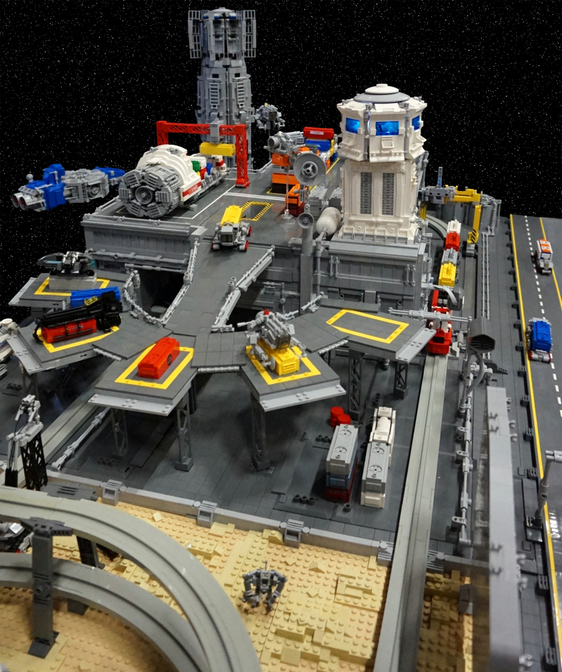 Illustration for article titled Man's first space civilization envisioned in this INCREDIBLE Lego city